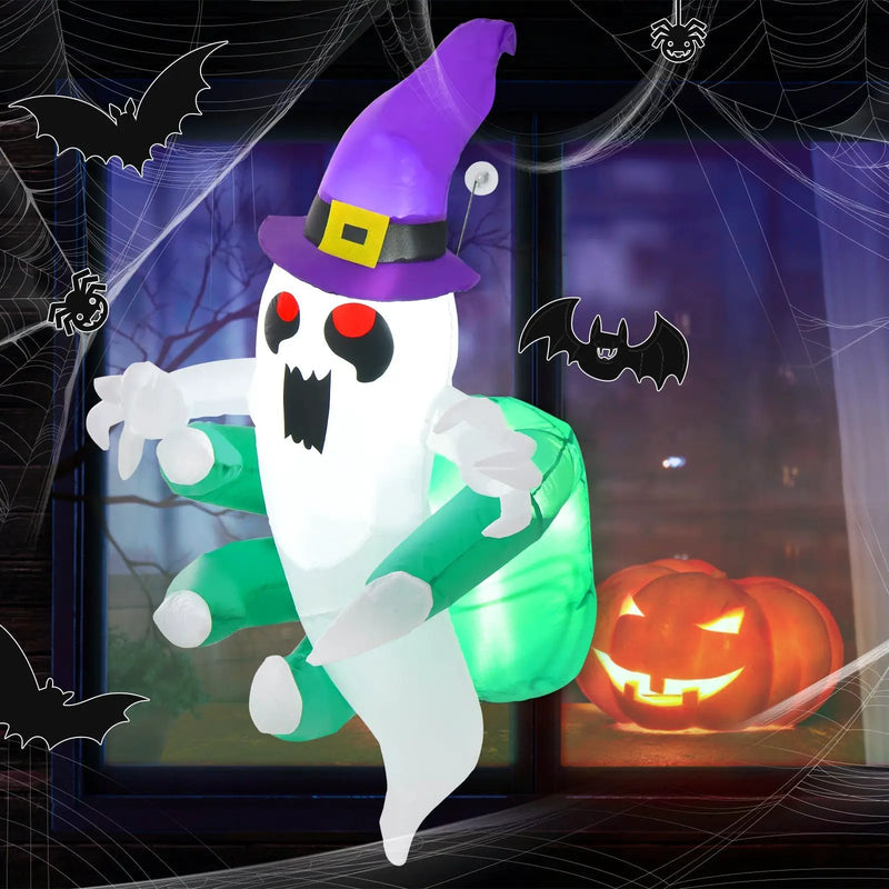 3.6 FT Halloween Inflatable Ghost Broke Out from Window by DirectDeals