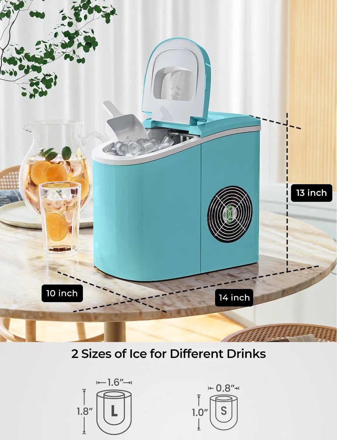 Mini Portable Compact Electric Ice Maker Machine by DirectDeals