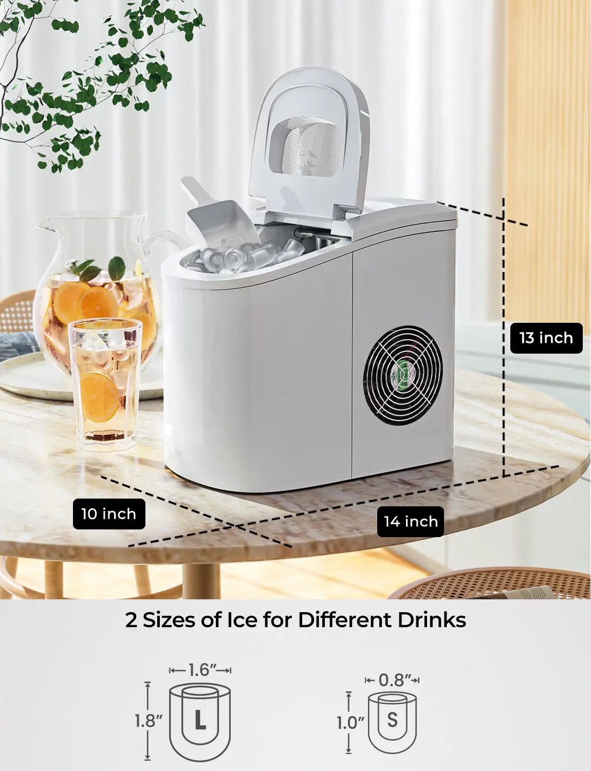 Mini Portable Compact Electric Ice Maker Machine by DirectDeals