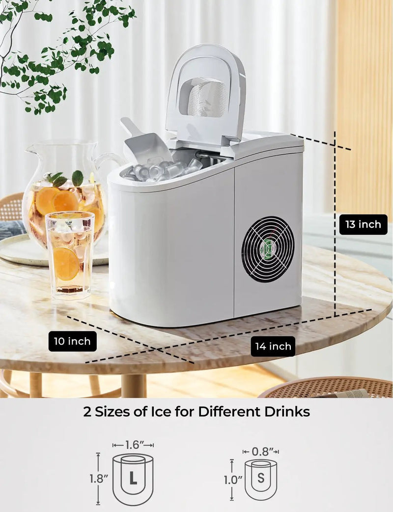 Mini Portable Compact Electric Ice Maker Machine by DirectDeals