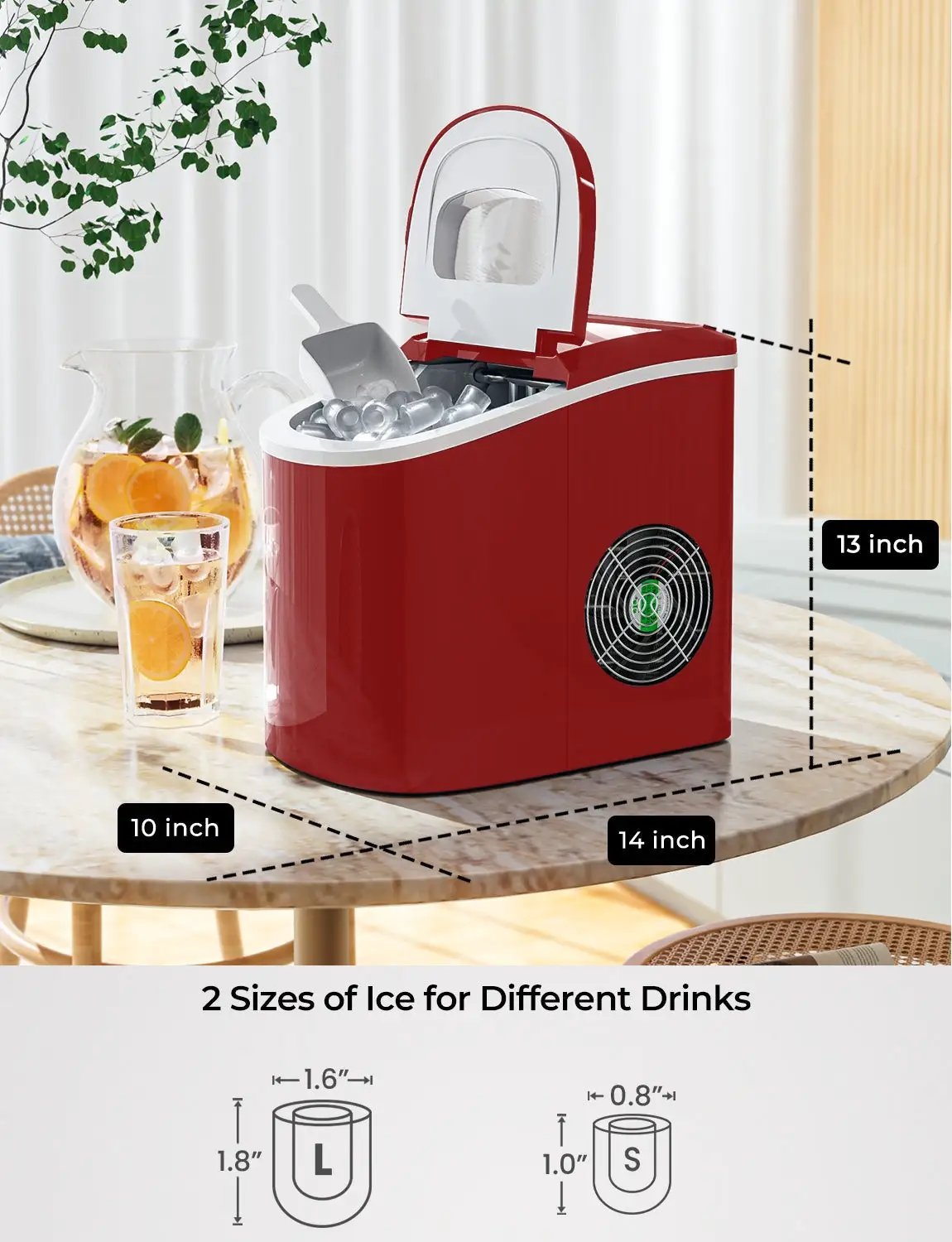 Mini Portable Compact Electric Ice Maker Machine by DirectDeals