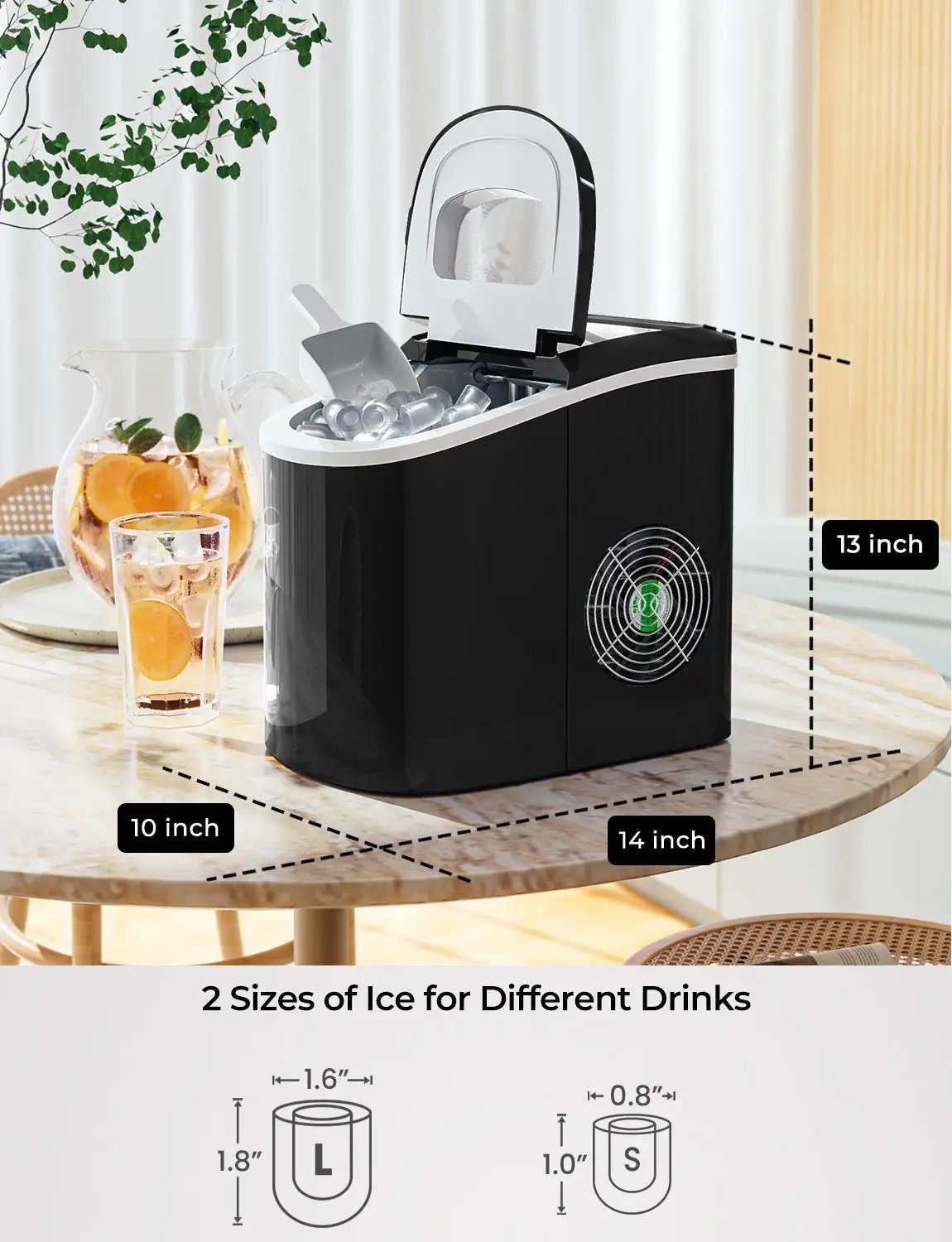 Mini Portable Compact Electric Ice Maker Machine by DirectDeals