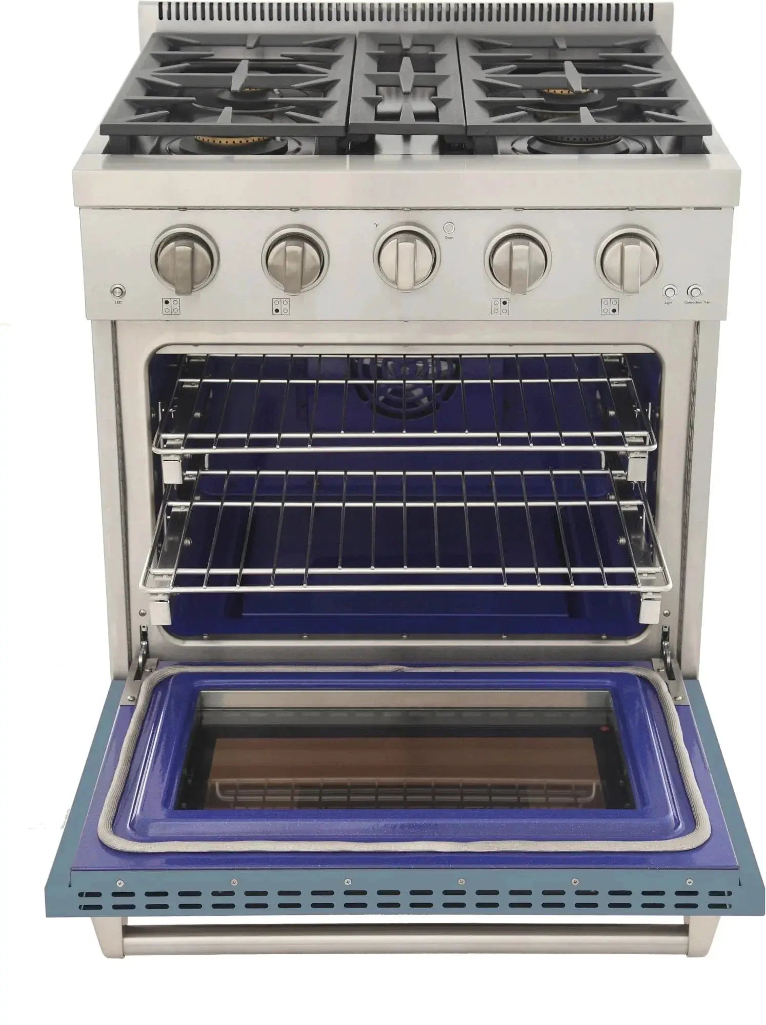 Kucht 30" Freestanding Professional Gas Range KFX3000X-LB by Farmhouse Kitchen and Bath
