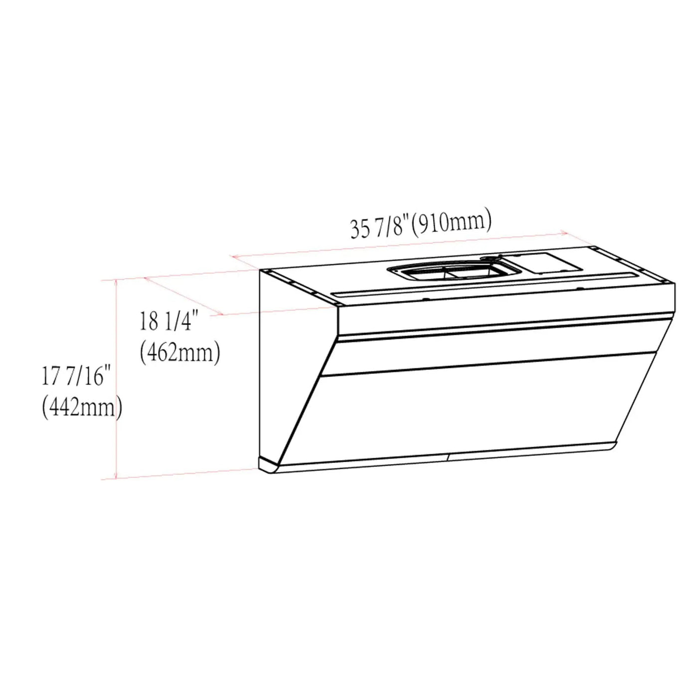 30"/36" Under-Cabinet / Wall Mount Classic Series | JQG7501 / JQG9001 by FOTILE