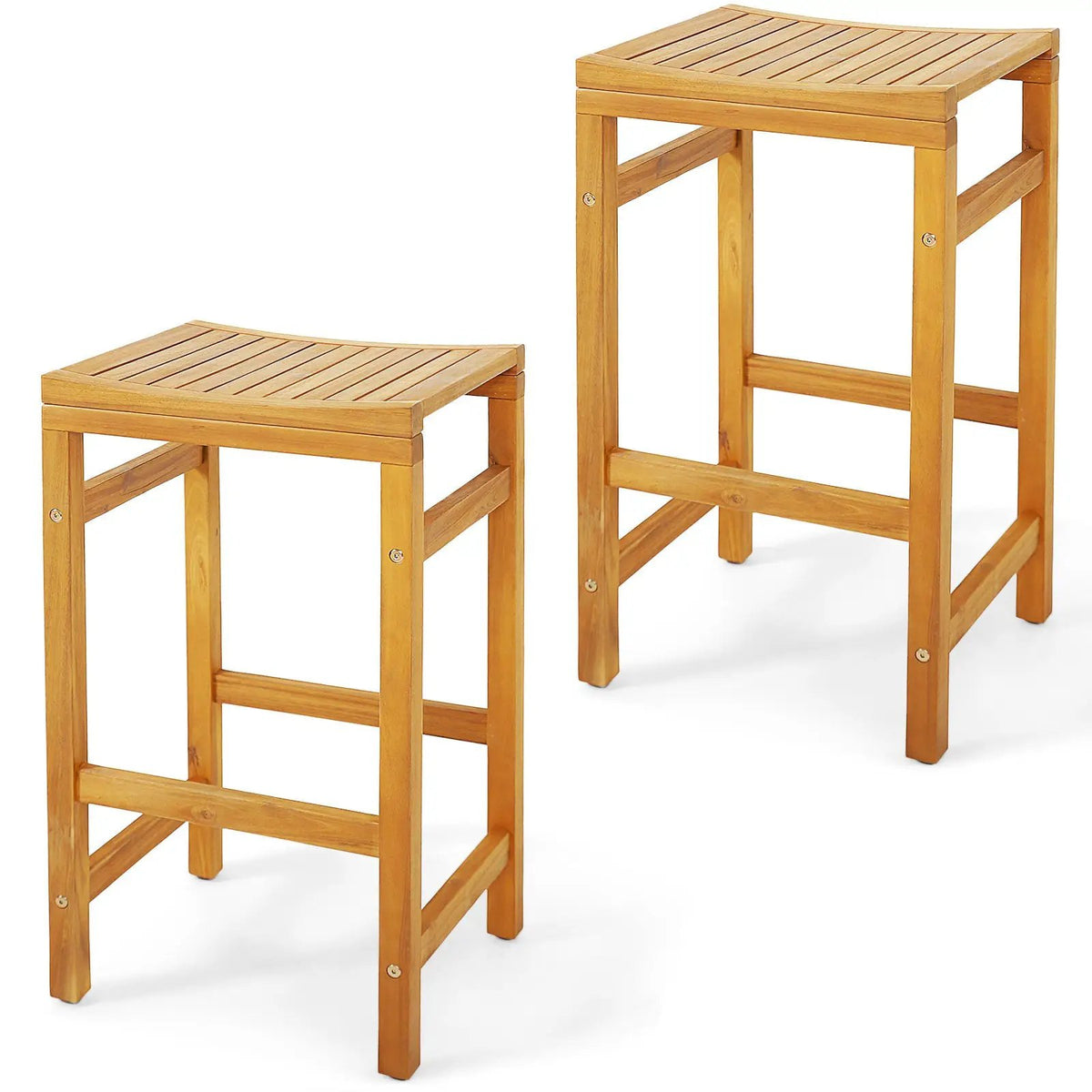 30-Inch Height Bar Chair with Saddle Shaped Seat and Sturdy Footrest by DirectDeals