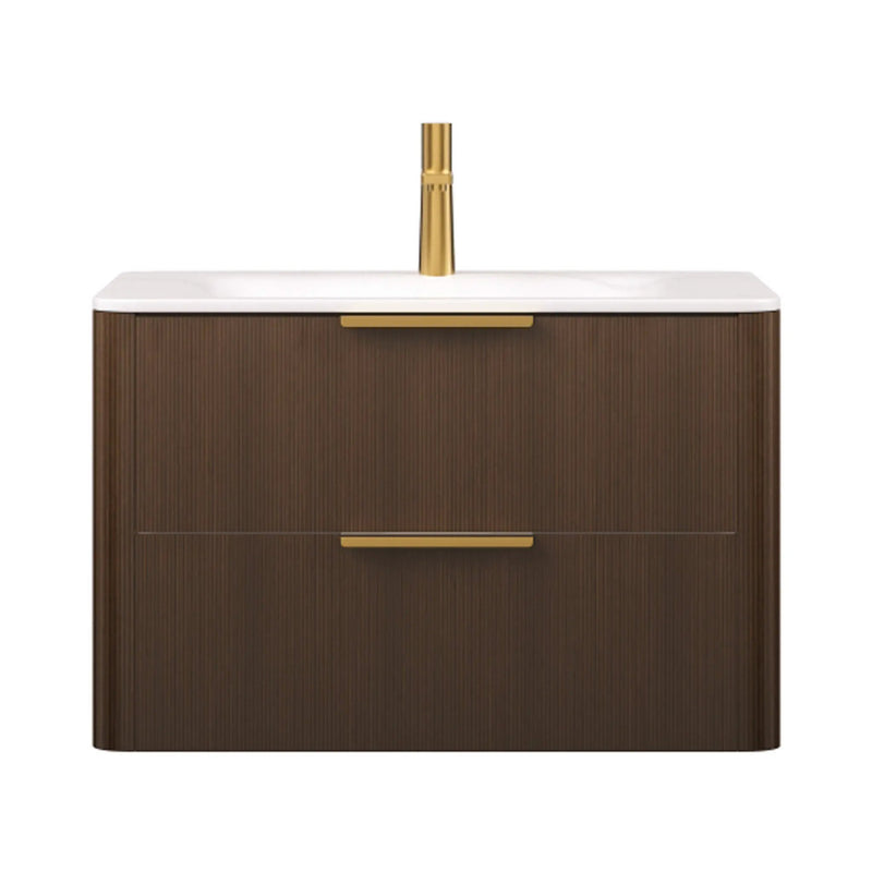 Nuvia Luxury 30/36-Inch Sintered Stone Floating Bathroom Vanity With Sink (SAK70429) by SAKSBY WHOLESALE