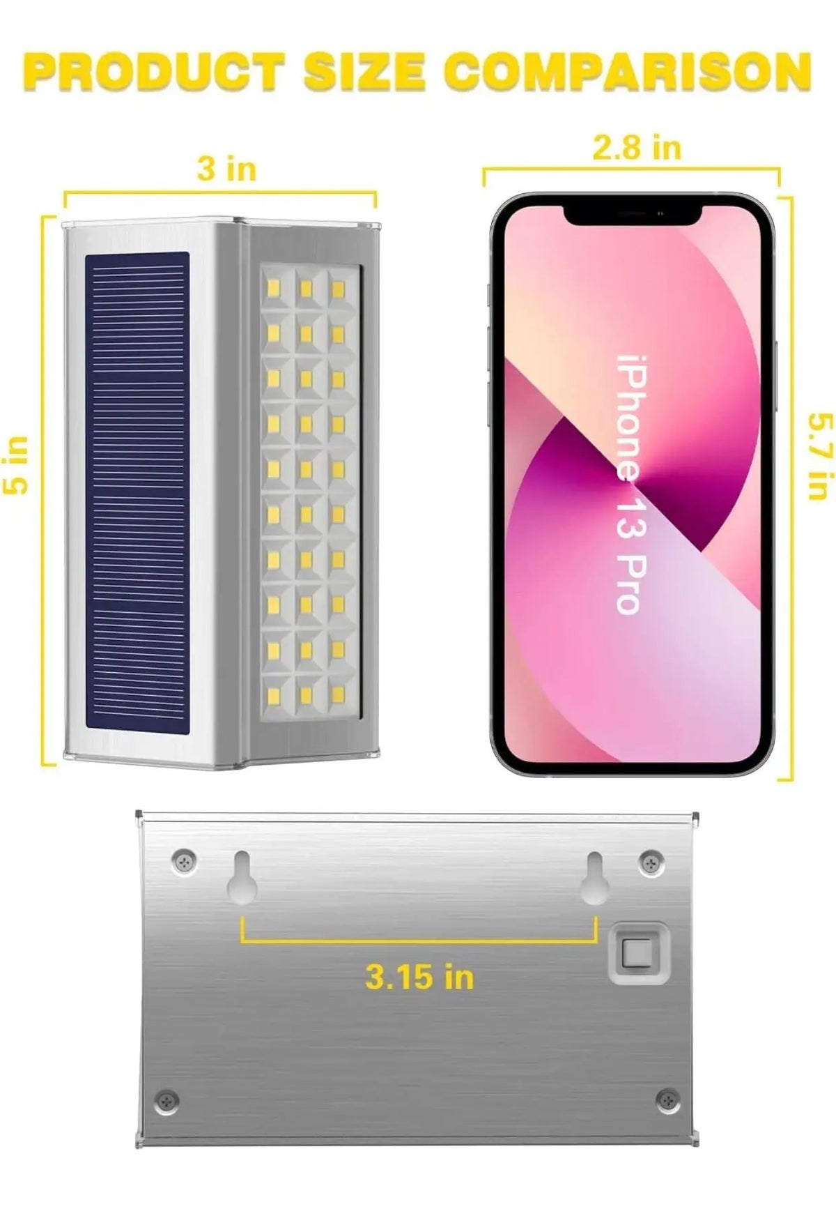 30 LED Solar Step Lights Outdoor【6 Pack】Stainless Steel Bright Solar Deck And Stairs Lights by Outdoor Solar Outlet
