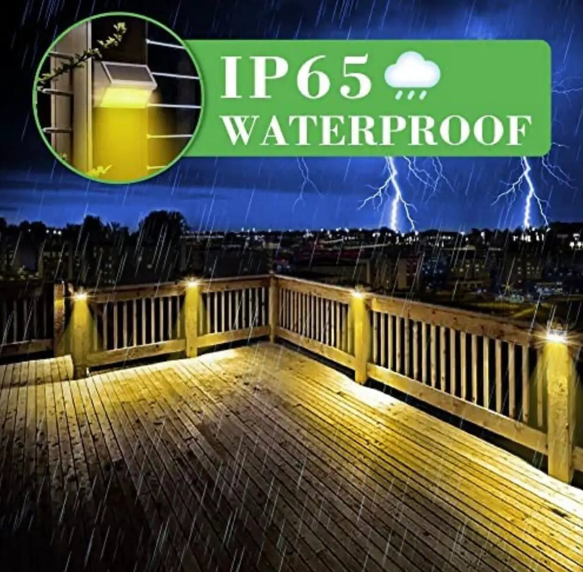 30 LED Solar Step Lights Outdoor【6 Pack】Stainless Steel Bright Solar Deck And Stairs Lights by Outdoor Solar Outlet