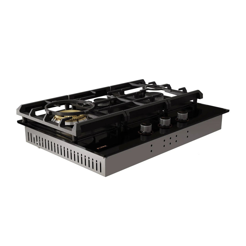 30" Tempered Glass Tri-Ring Gas Cooktop Series | GLG30301 by FOTILE