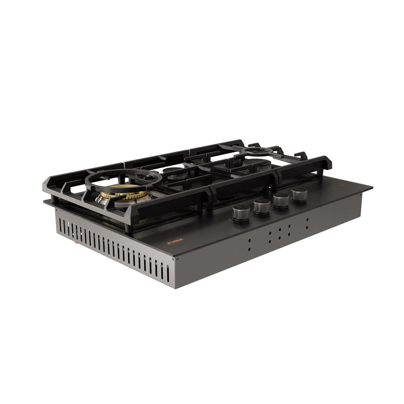 30" Anti-Glare Glass Tri-Ring Gas Cooktop Series | GLG30401-Y, photo 3 of 6