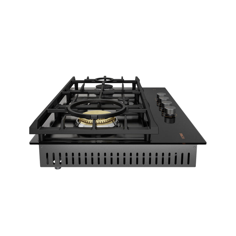 30" Tempered Glass Tri-Ring Gas Cooktop Series | GLG30401, photo 3 of 6