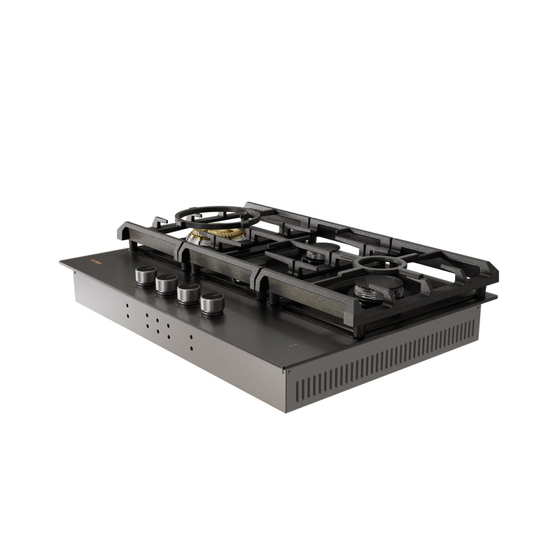 30" Anti-Glare Glass Tri-Ring Gas Cooktop Series | GLG30401-Y, photo 5 of 6