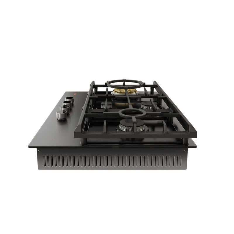 30" Anti-Glare Glass Tri-Ring Gas Cooktop Series | GLG30401-Y, photo 4 of 6