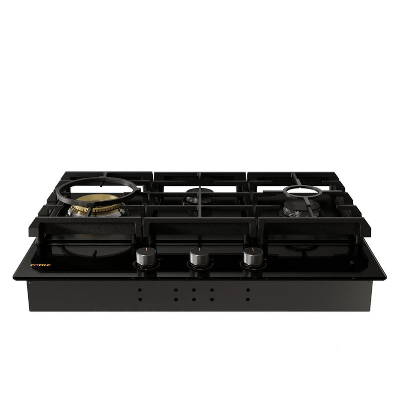 30" Tempered Glass Tri-Ring Gas Cooktop Series | GLG30301 by FOTILE