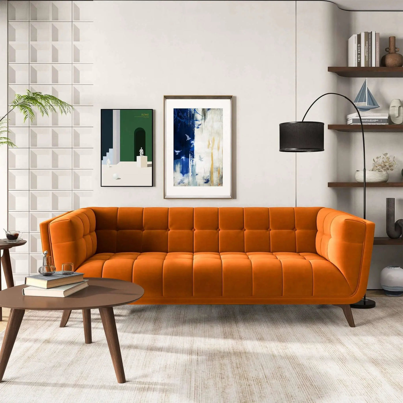 Addison - Mid-Century Modern Design Tufted Sofa by Unique Piece Furniture