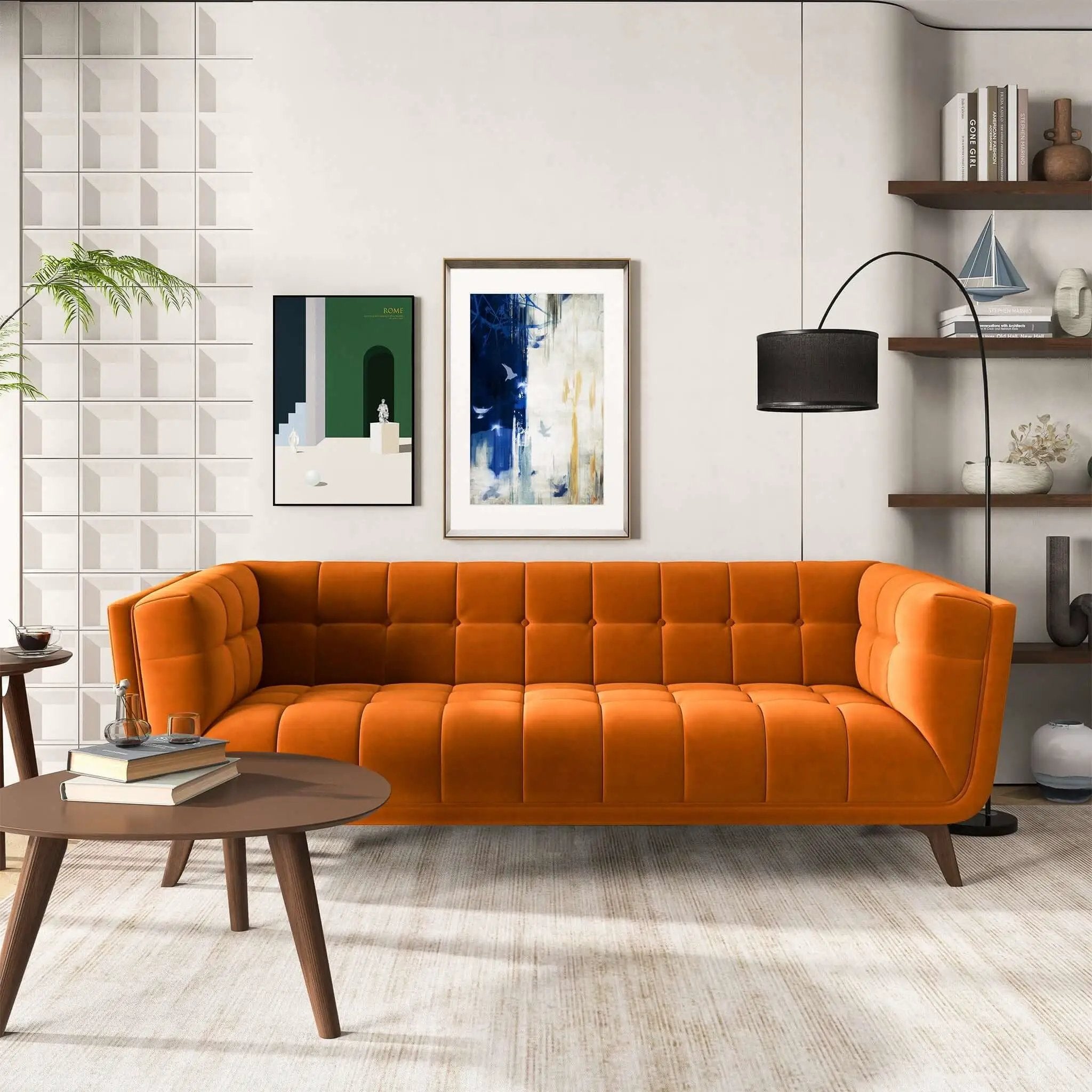 Addison - Mid-Century Modern Design Tufted Sofa by Unique Piece Furniture