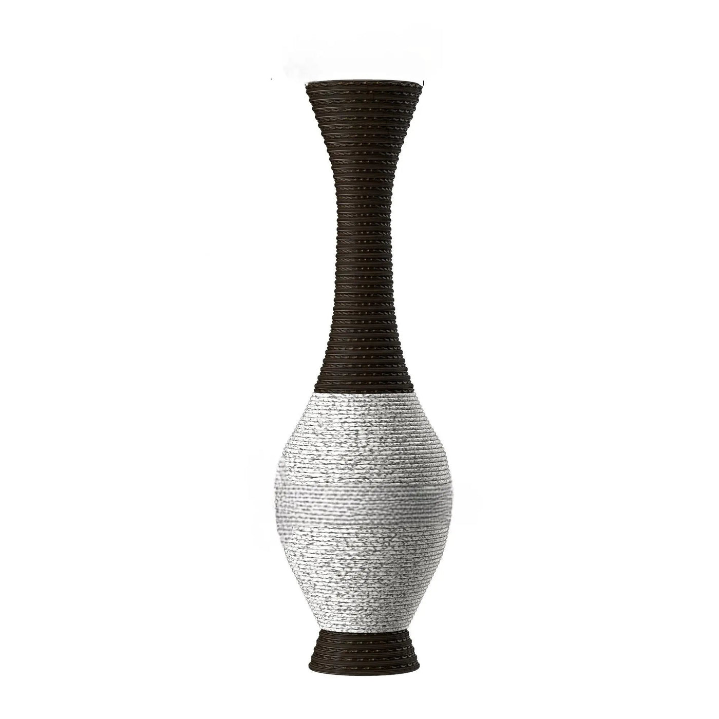Tall Designer Floor Vase With Elegant 2 Tone by HouseOfZazla