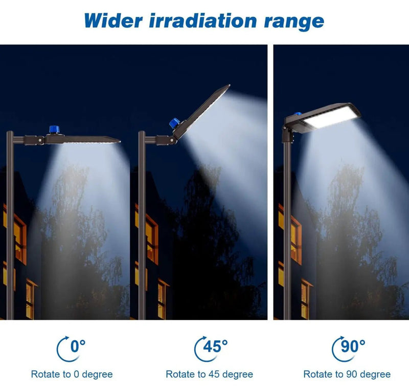300W LED Parking Lot Light Hard Wire Slip Fitter Mount Dusk to Dawn LED Outdoor Lighting Exterior Flood Light Commercial IP65 Waterproof by Outdoor Solar Outlet