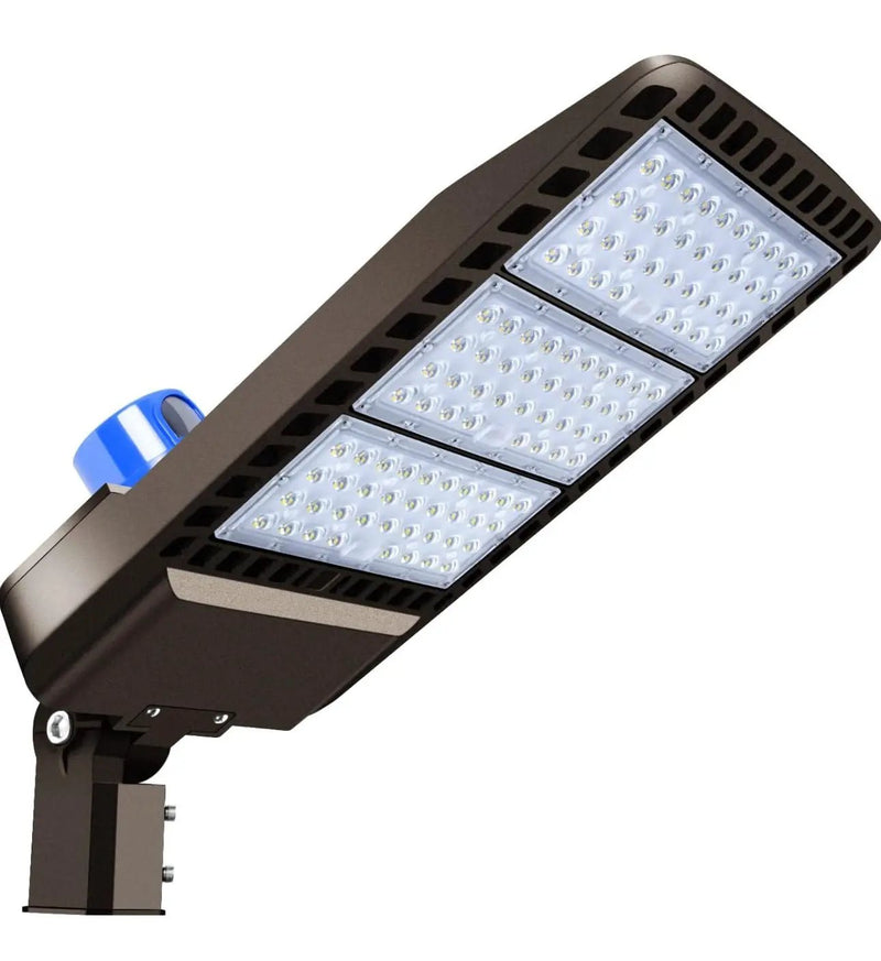 300W LED Parking Lot Light Hard Wire Slip Fitter Mount Dusk to Dawn LED Outdoor Lighting Exterior Flood Light Commercial IP65 Waterproof by Outdoor Solar Outlet