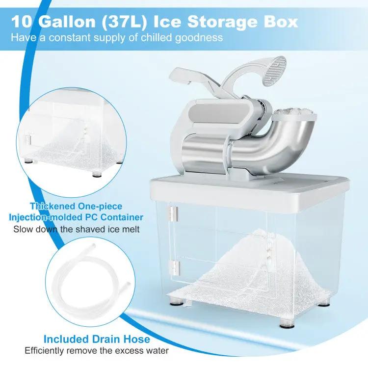 300W Commercial Ice Crusher with Dual Blades and Safety Switch by DirectDeals