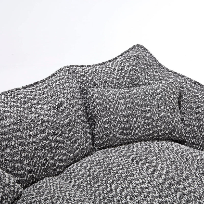 Comfortable Dual Beanbag Chair With High Resilience Foam Core For 2 People by HouseOfZazla