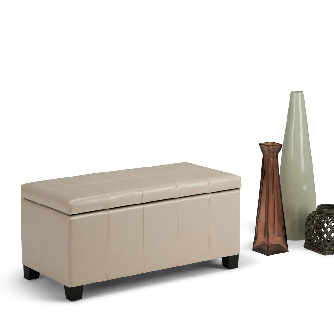 Dover - Upholstered Storage Ottoman Bench by HouseOfZazla
