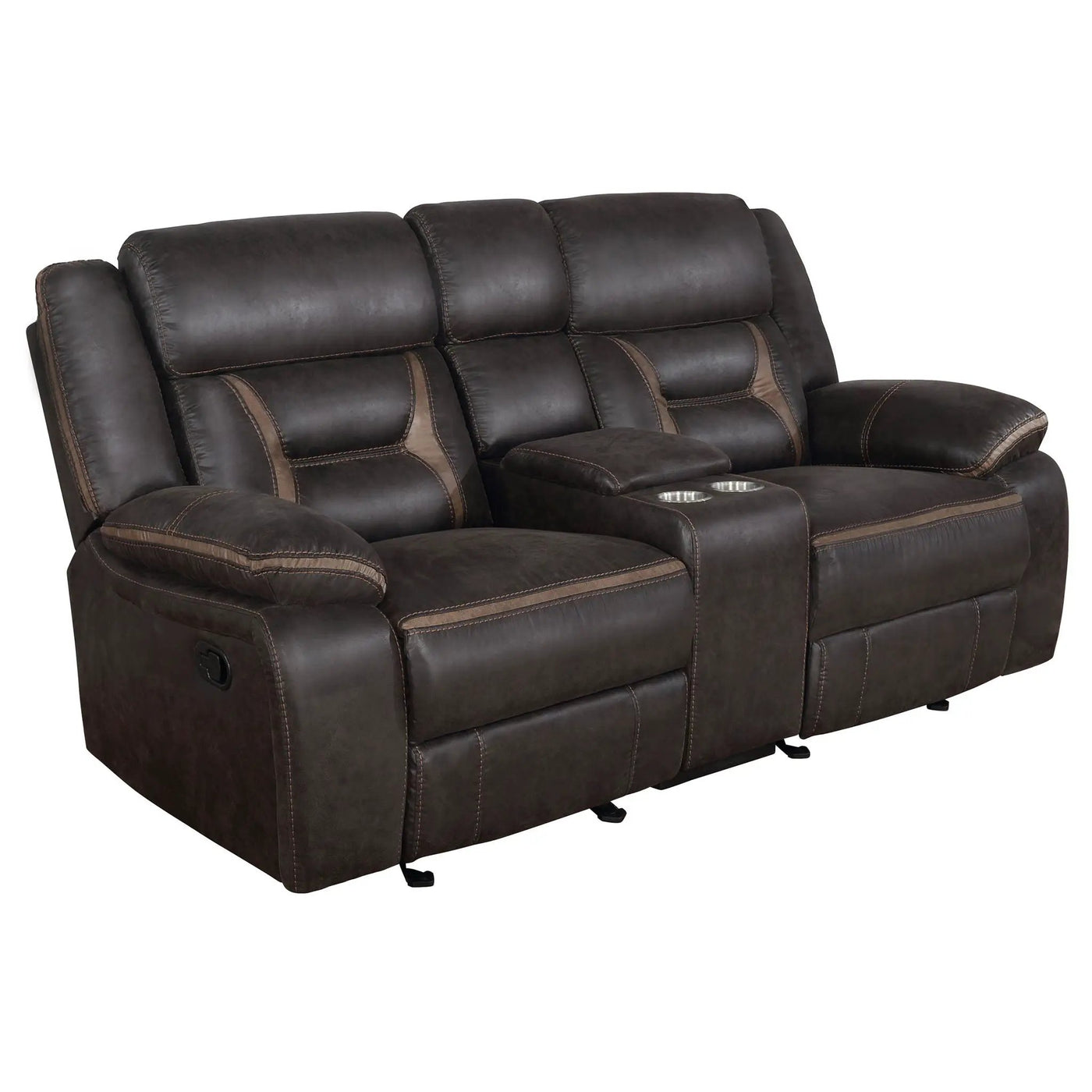 Brazelton - Glider Loveseat With Console by HouseOfZazla