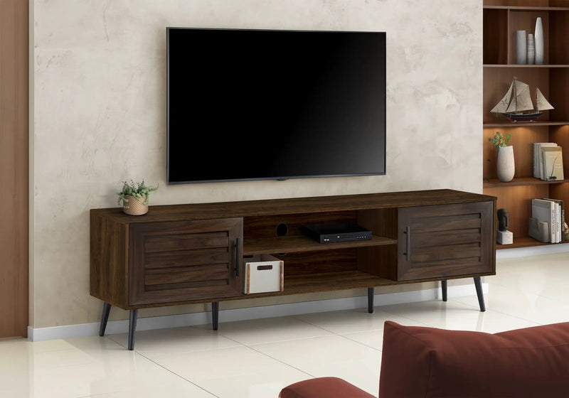 72-Inch Transitional TV Stand Console with Storage by HouseOfZazla