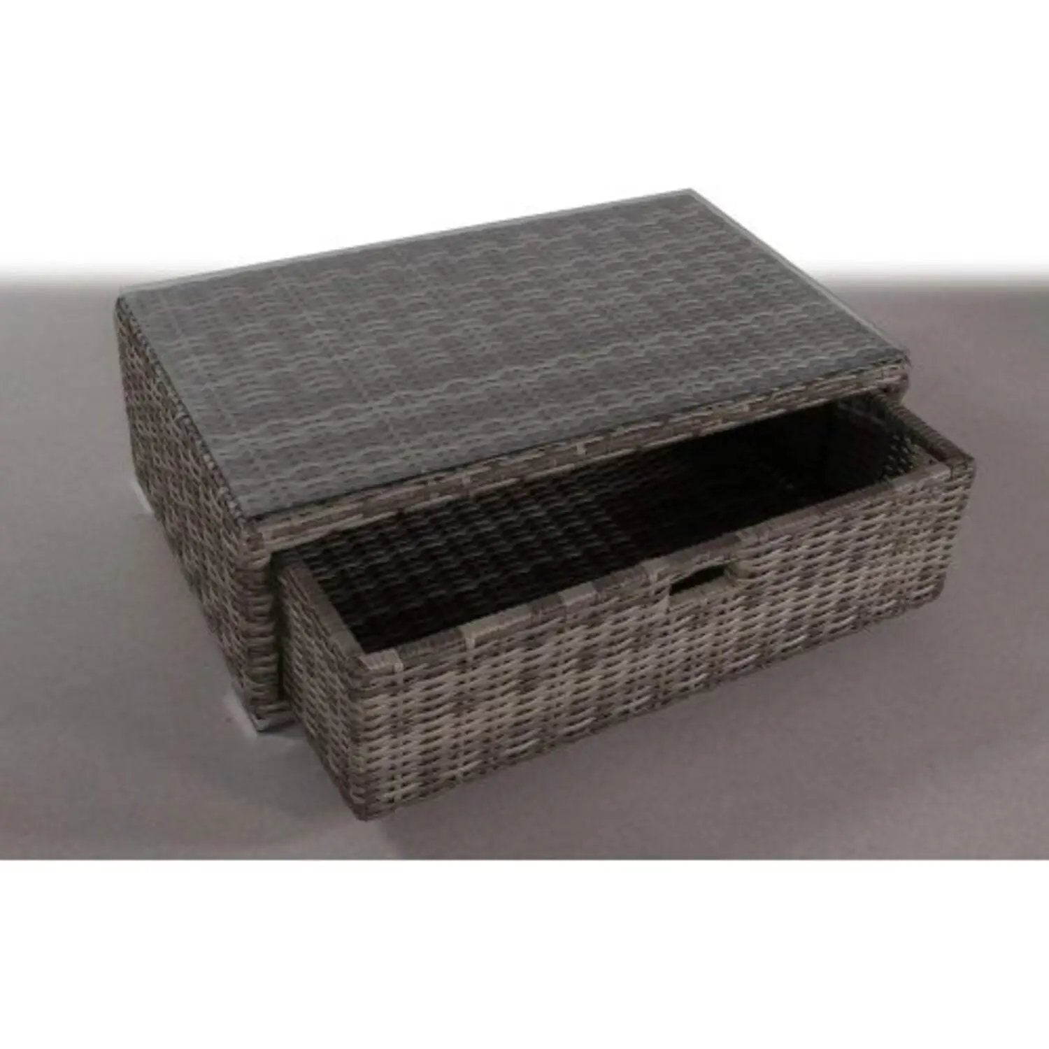 Glass Outdoor Coffee Table - Gray Mix by Unique Piece Furniture