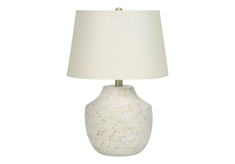 Modern Lighting Table Lamp Concrete Cream by HouseOfZazla