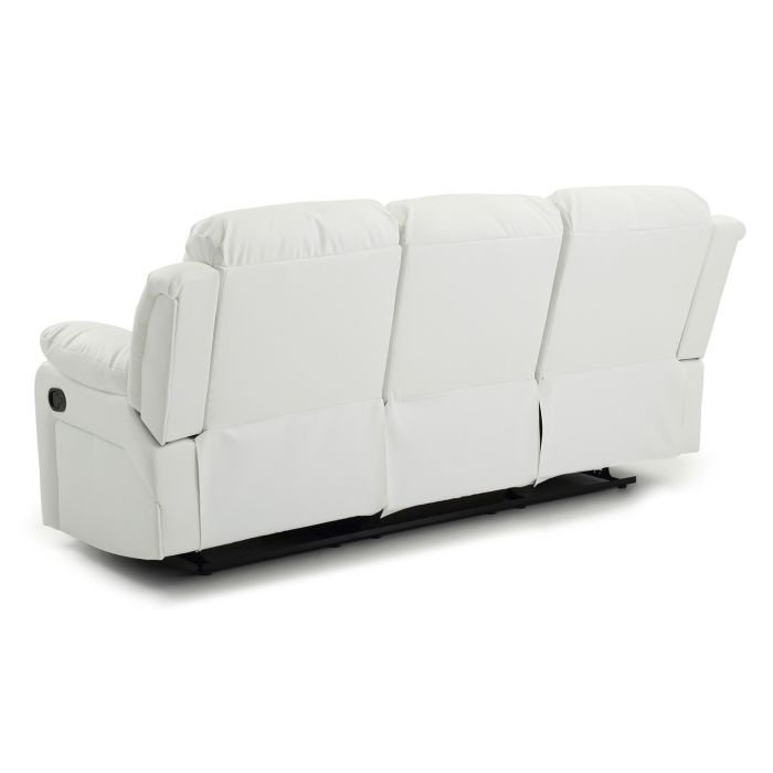 Elegant Reclining Sofa with Sturdy Construction - White, Black, Dark Brown, photo 10 of 18