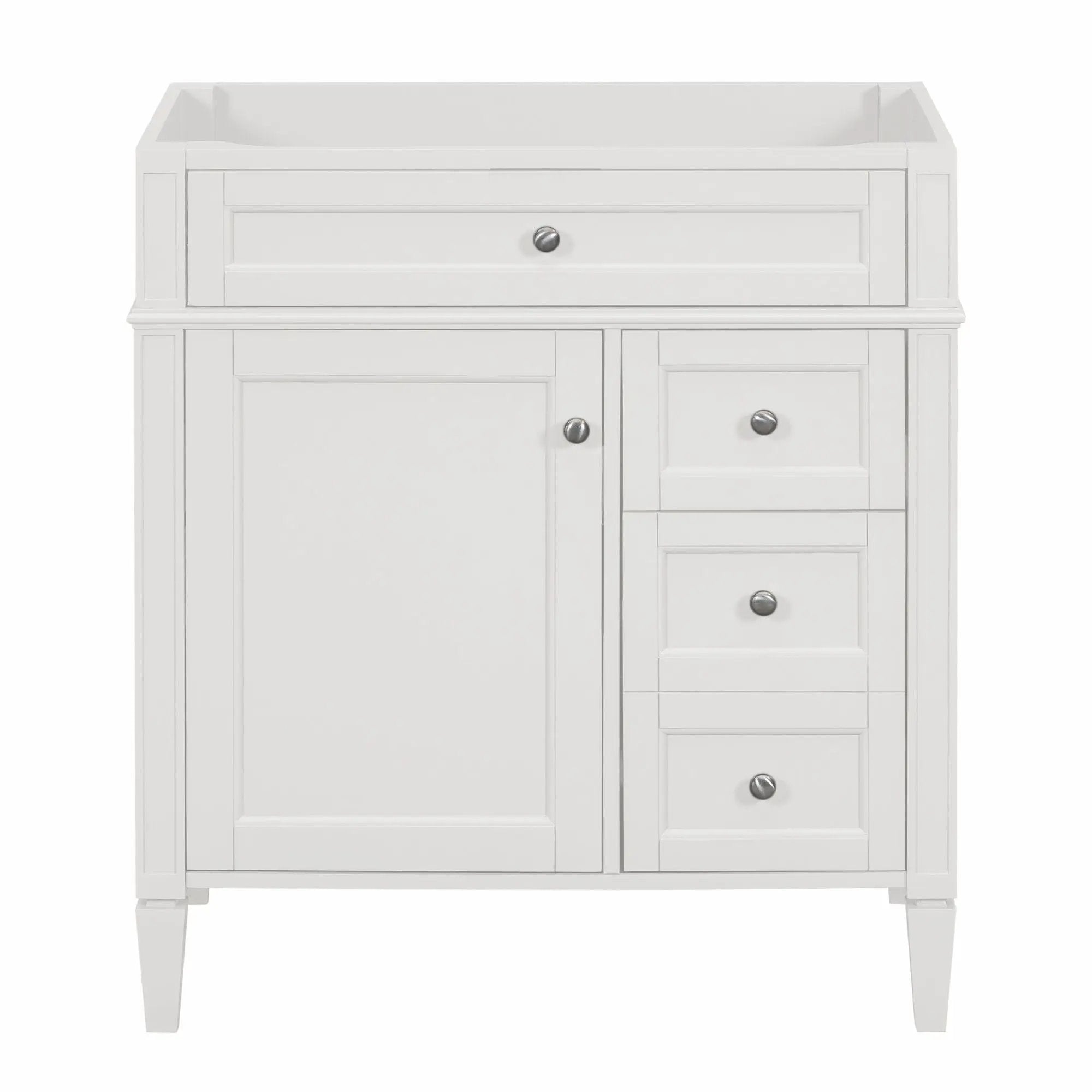 Bathroom Vanity With 2 Drawers And Tip-Out Drawer, Storage Cabinet