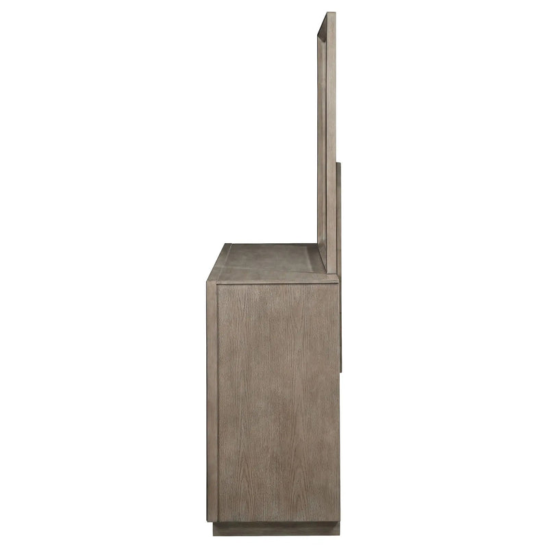 Durango 8-drawer Dresser and Mirror Taupe Oak by Unique Piece Furniture