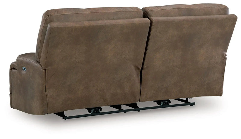 Beckley Place - 2 Seat Power Reclining Sofa With Adjustable Headrest - Earth by Unique Piece Furniture