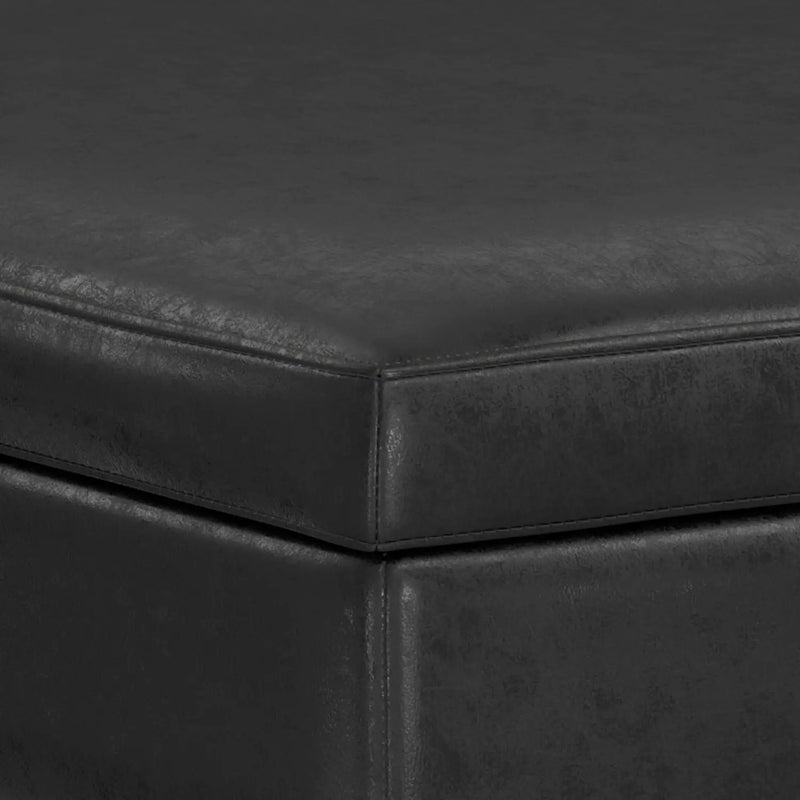 Owen - Multifunctional Square Coffee Table Storage Ottoman by HouseOfZazla