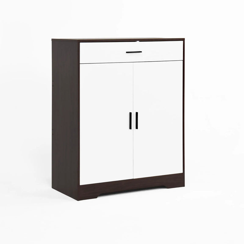 Freestanding Wooden Shoe Cabinet, 4 Tier Organizer With Drawer by Unique Piece Furniture