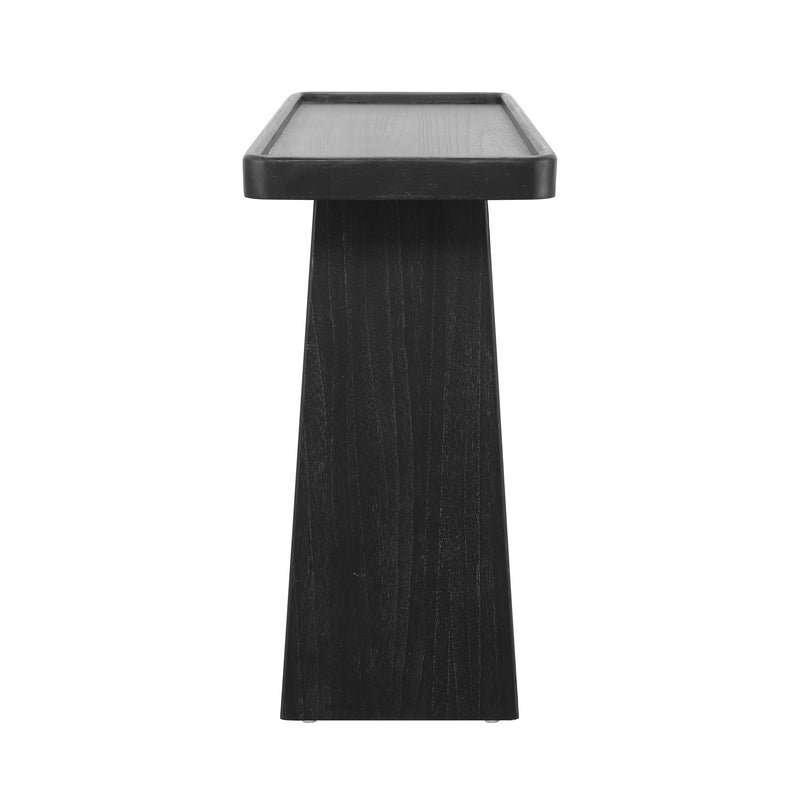 Farmhouse Console Table with Tray Top Design, Solid Wood Frame by HouseOfZazla