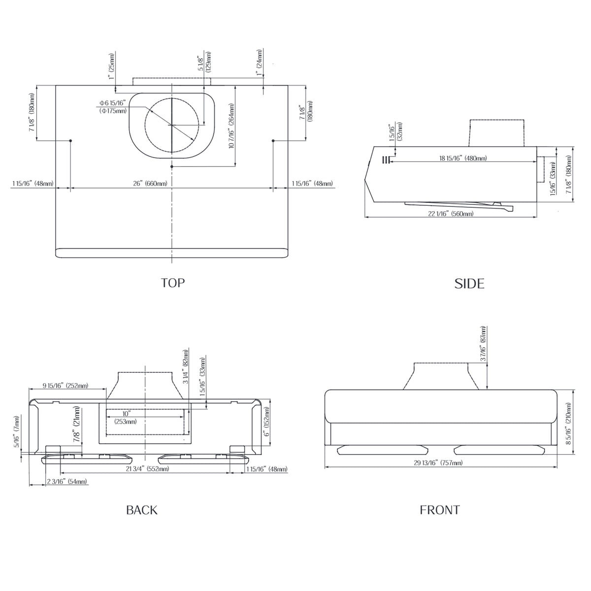 36" Under-Cabinet Convertible Pixie Air Series | UQG3602, photo 6 of 6