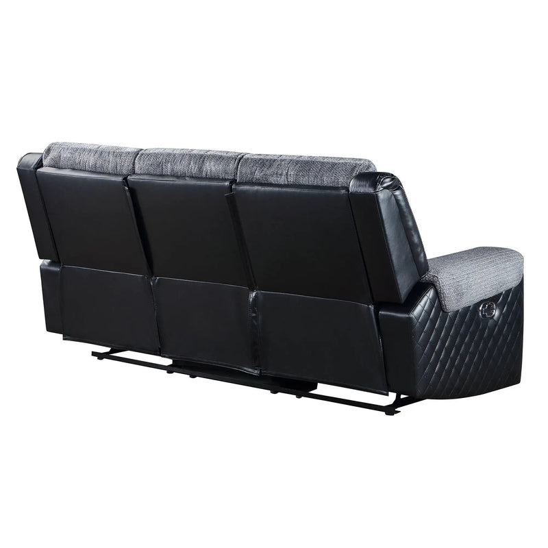 Alicia - Reclining Sofa - Gray / Black by Unique Piece Furniture