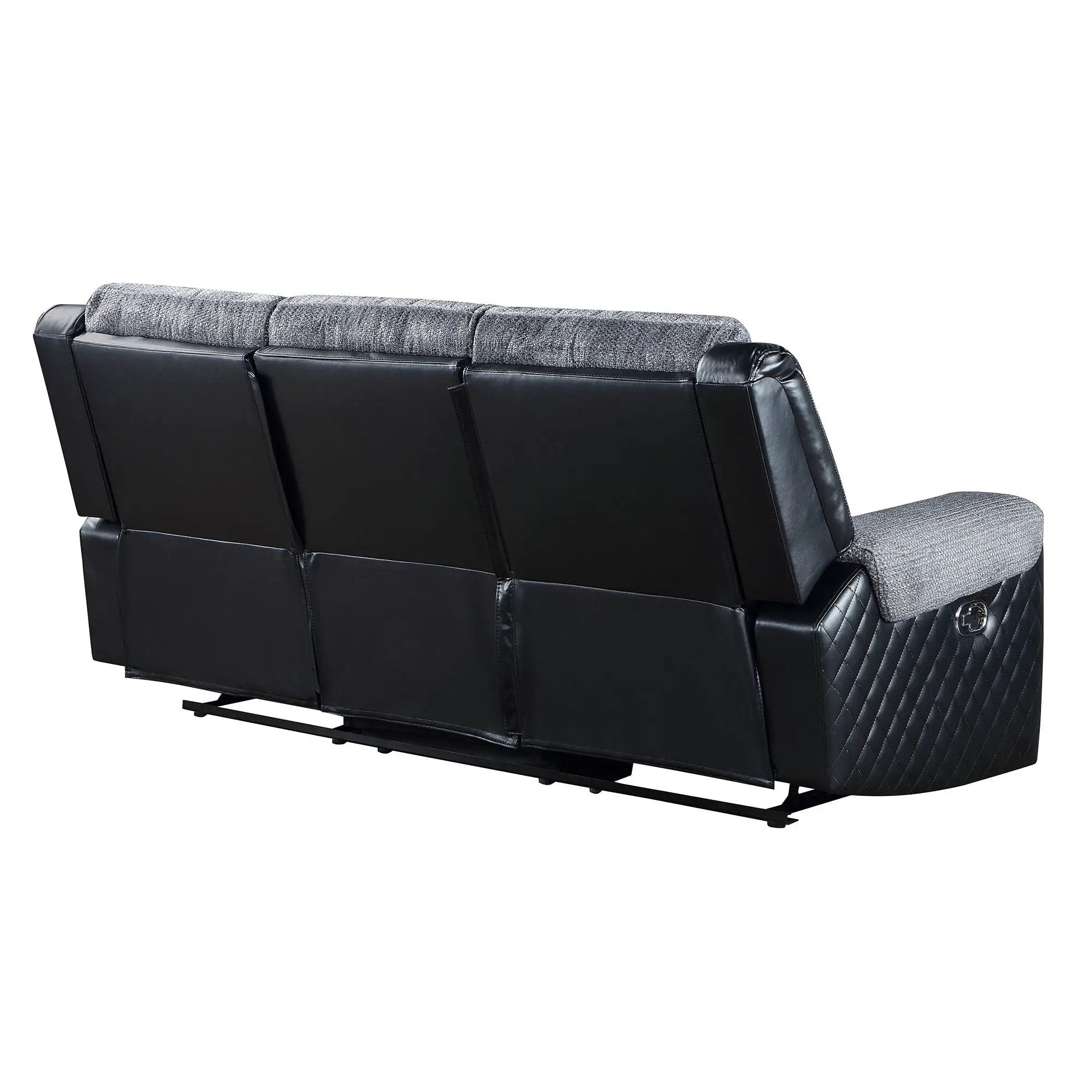 Alicia - Reclining Sofa - Gray / Black by HouseOfZazla