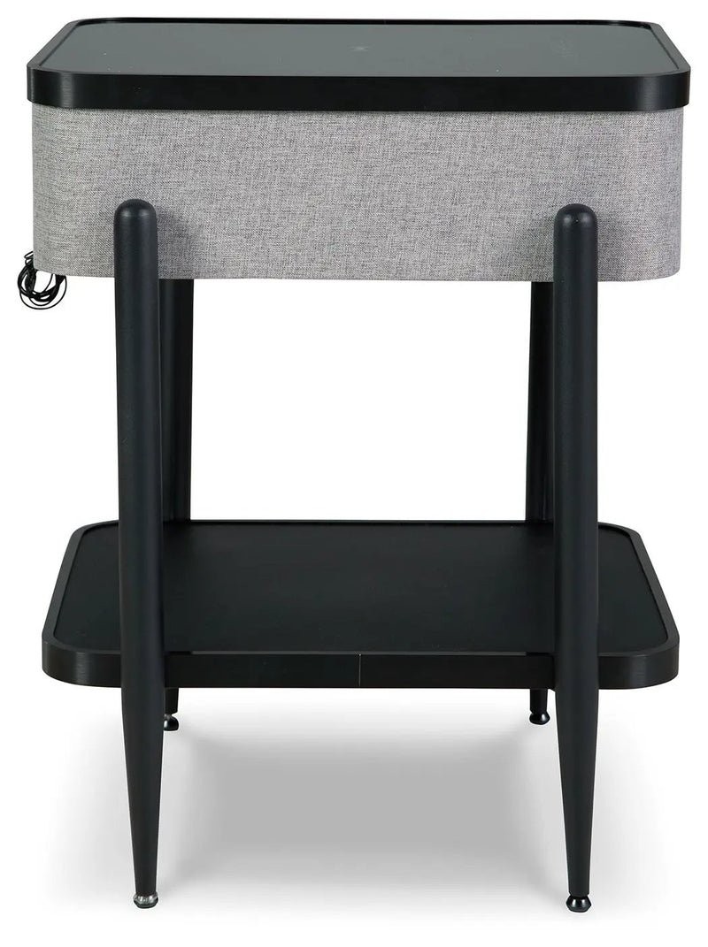 Jorvalee - Accent Table with Speaker - Gray / Black by Unique Piece Furniture