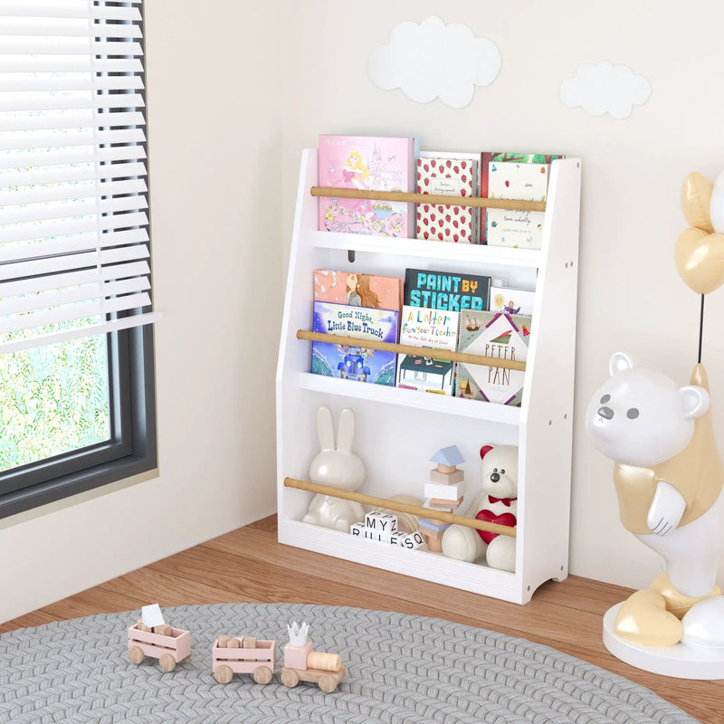 3 Tier Book Shelf, Compact Storage For Bedrooms by Unique Piece Furniture
