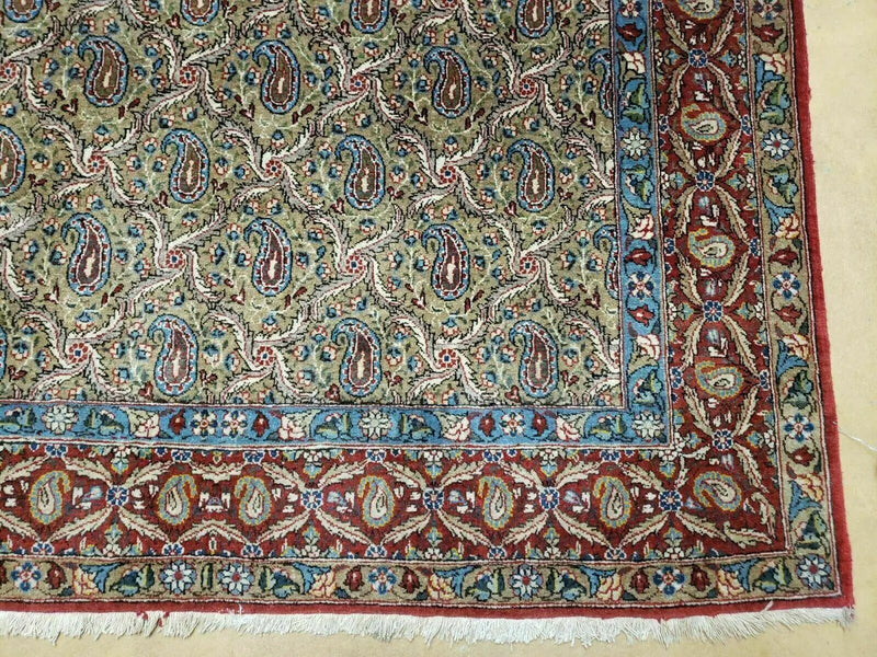 4' X 7' Handmade Turkish Wool Rug Paisley Hand Knotted Flowers One Of A Kind by Jewel Rugs