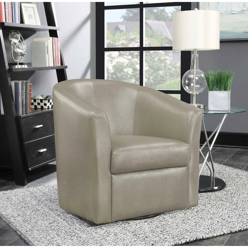 Swivel Armchair With Barrel-Back Design by HouseOfZazla