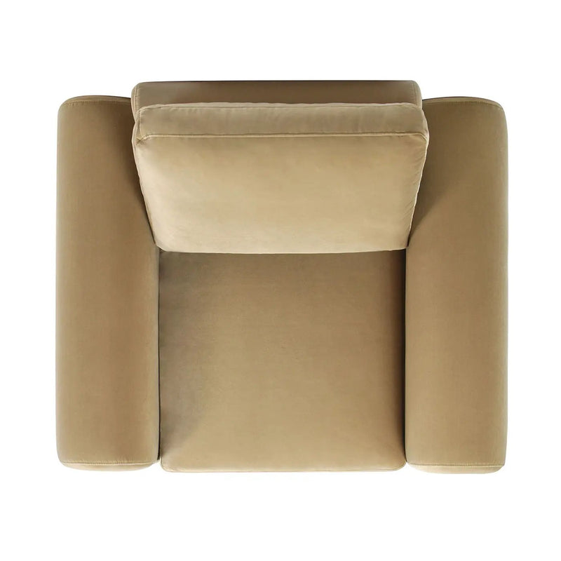Mason - Arched Arm Chair - Camel Brown Beige by HouseOfZazla