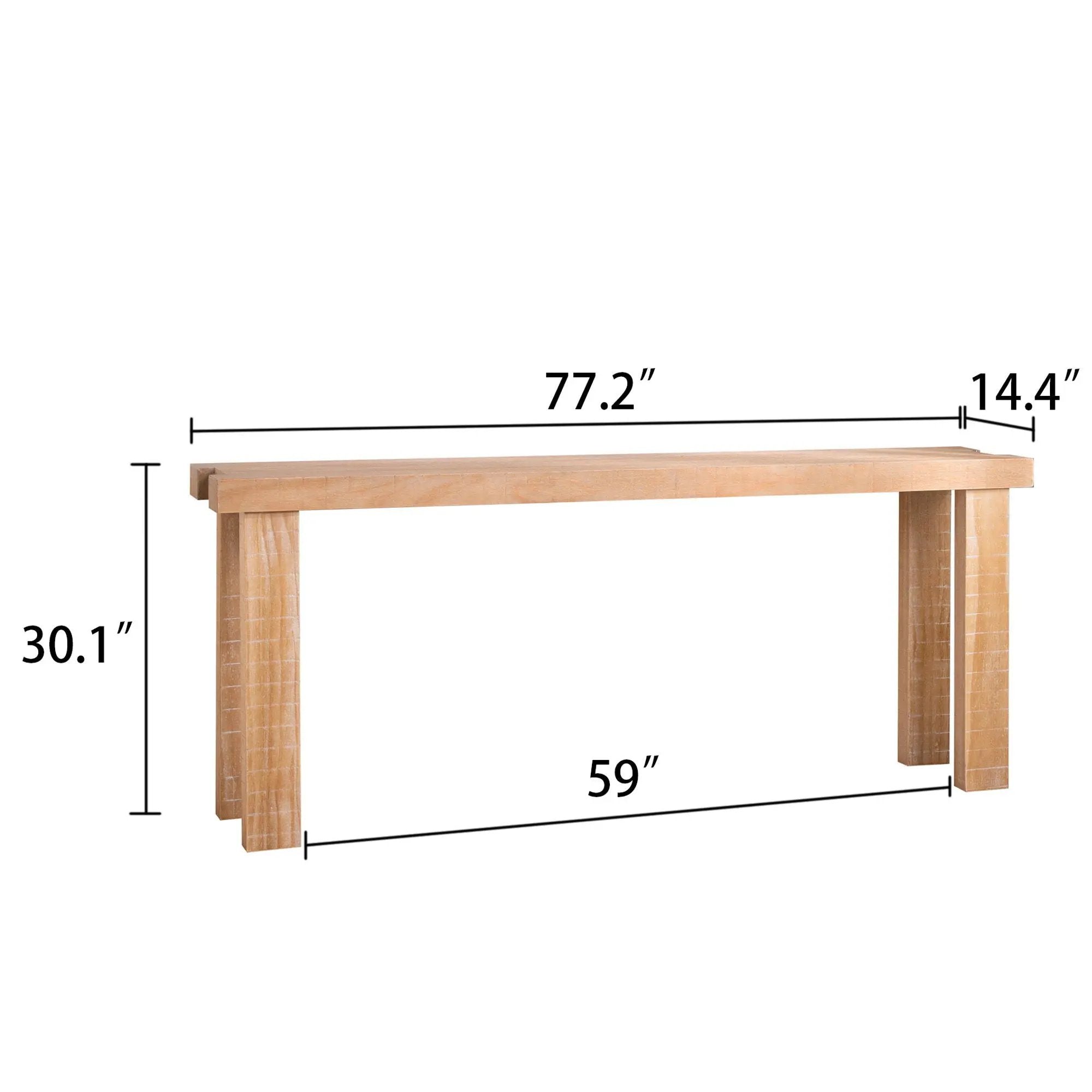 Console Table, Entryway Table With Design, Long Narrow Sofa Table For Living Room - Multi by Unique Piece Furniture