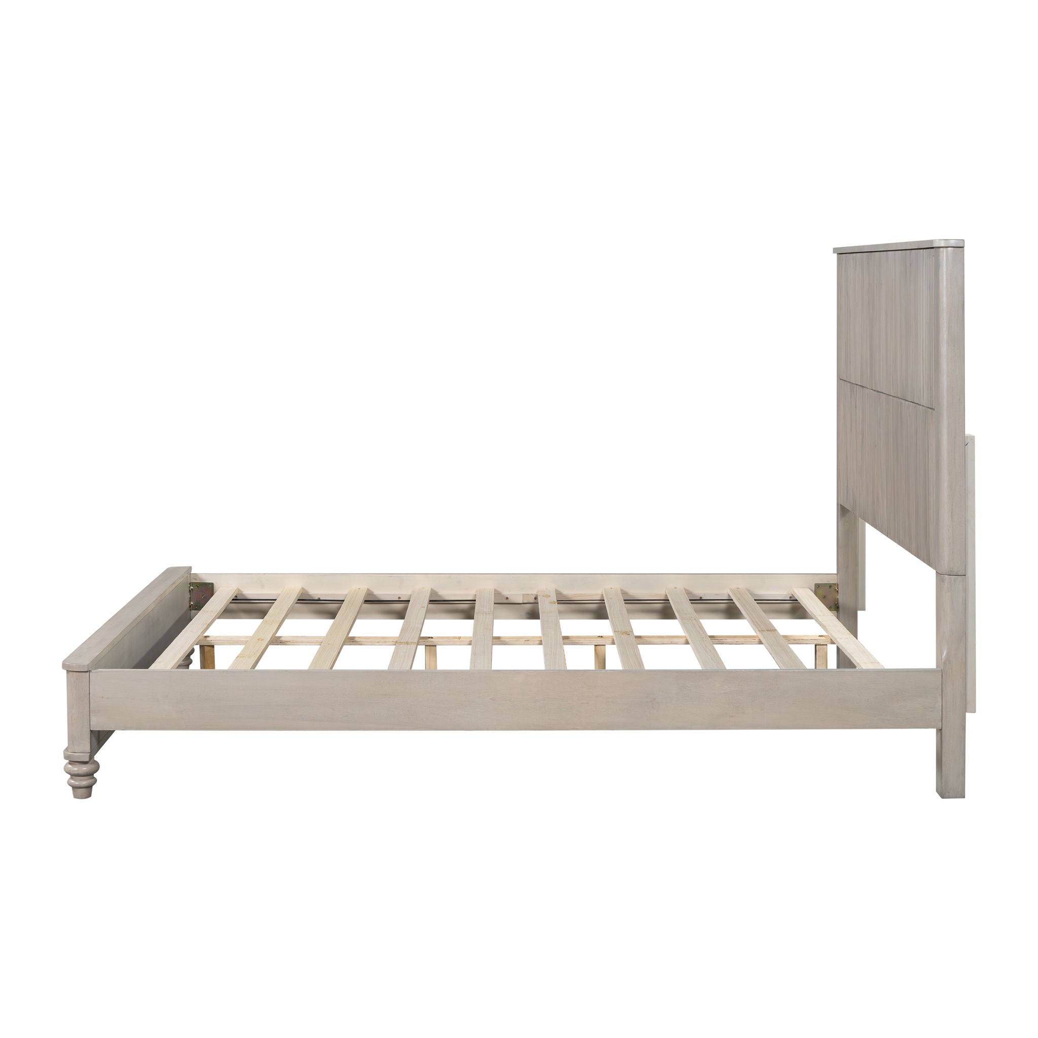 Platform Bed Frame & Tall Headboard by HouseOfZazla