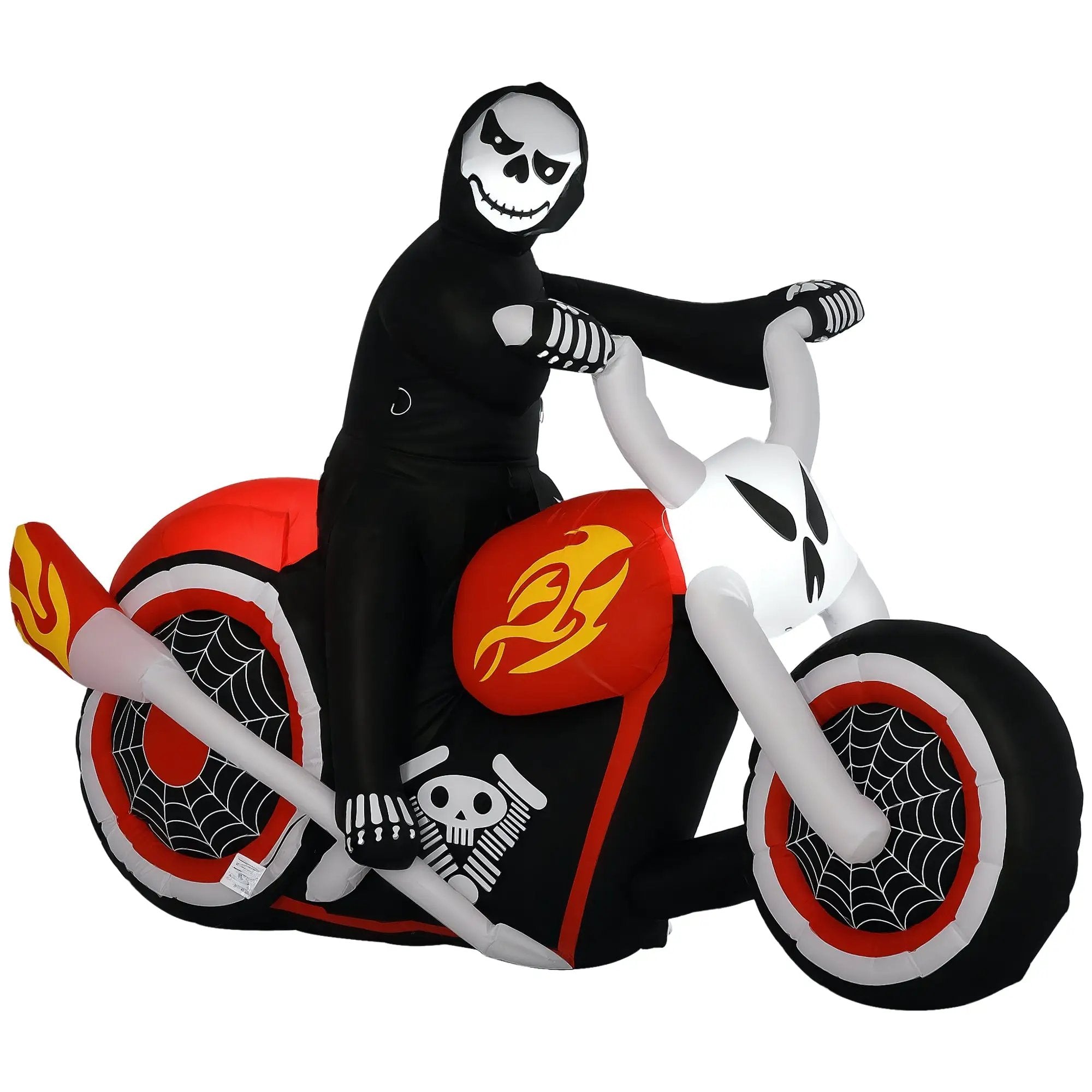 Halloween Inflatables Outdoor Decorations Grim Ghost Biker by HouseOfZazla