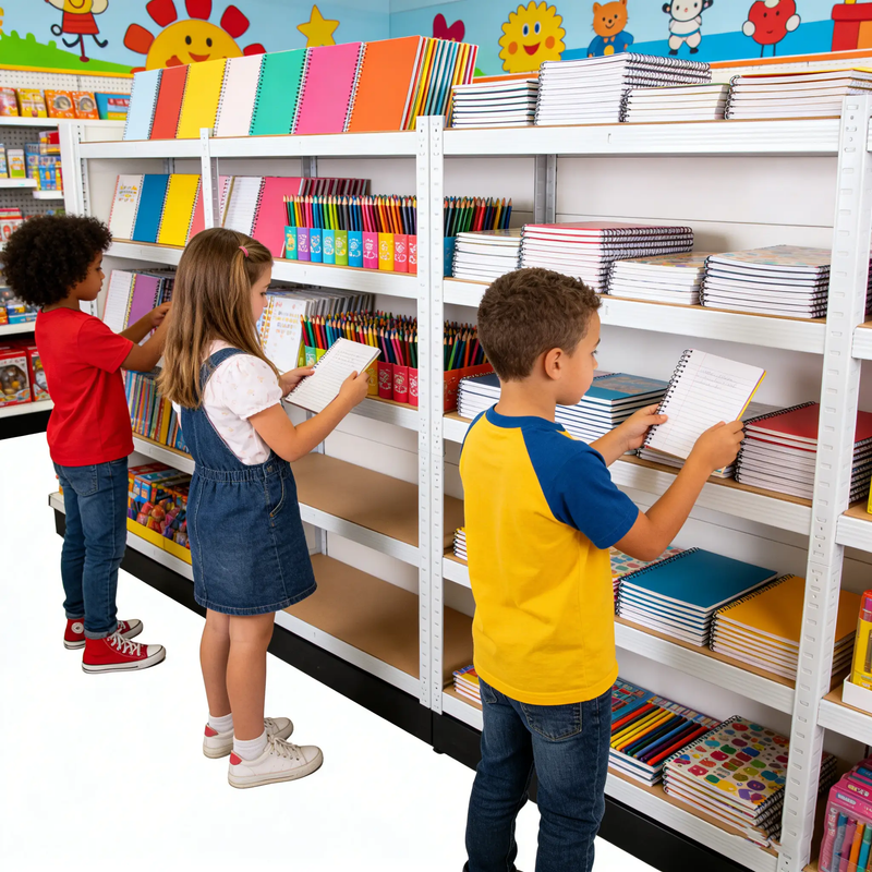 5 Tier Laminated Display Shelving Unit by HouseOfZazla