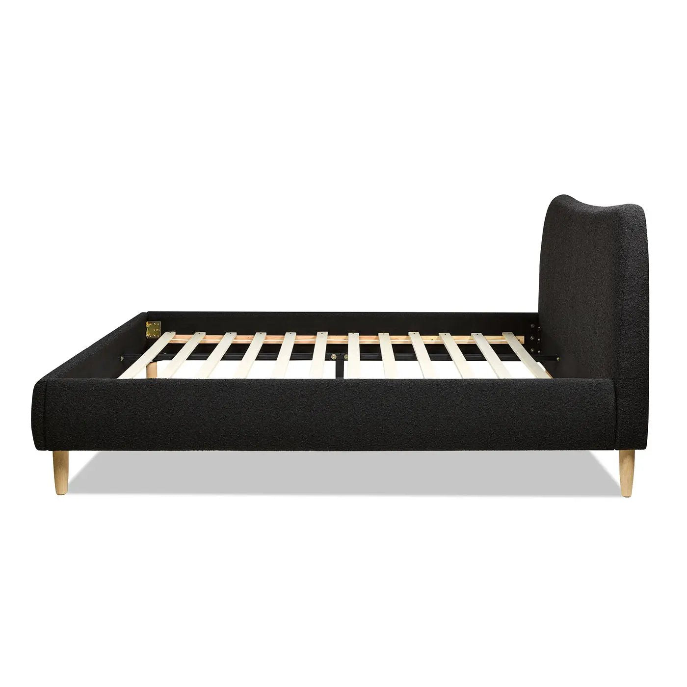 Roman - Curved Headboard Upholstered Platform Bed by Unique Piece Furniture